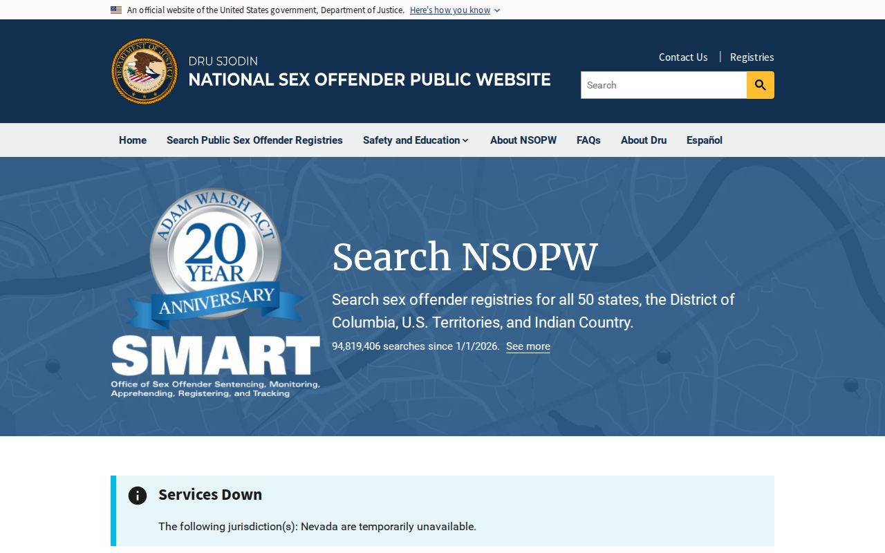 Kentucky sex offender lookup through the national NSOPW search